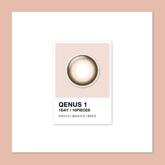 QENUS Daily Disposable Soft Color Contact Lens | 隱形眼鏡 美瞳 慕斯桃